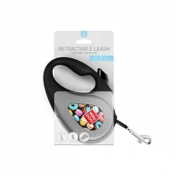 Повідець-рулетка для собак WAUDOG R-leash "Пончики"