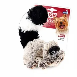 GiGwi Plush Іграшка для собак єнот з пищалкою