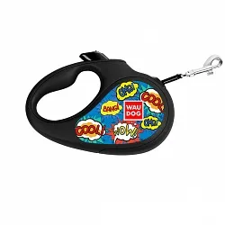 Повідець-рулетка для собак WAUDOG R-leash "ВАУ"