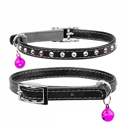 Ошейник Waudog Glamour для кошек со стразами