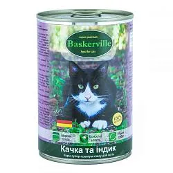 Консерва Baskerville для котів з качкою та індичкою