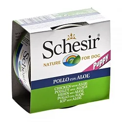 Schesir Puppy Консерви для цуценят з курячим філе і алоє
