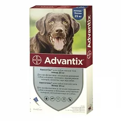 Advantix 25-40 кг Засіб від бліх та кліщів для собак вагою 25-40 кг