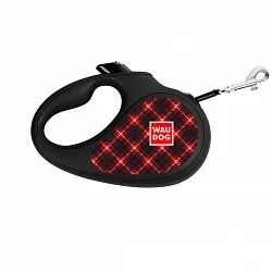 Повідець-рулетка для собак WAUDOG R-leash "Шотландка"
