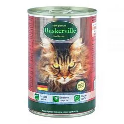 Консерви Baskerville для котів з куркою і серцем