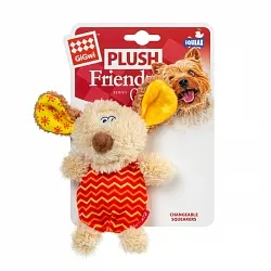 GiGwi Plush Іграшка для собак собачка з пищалкою