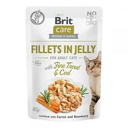 Brit Care Cat Консерви для котів з фореллю і тріскою в желе