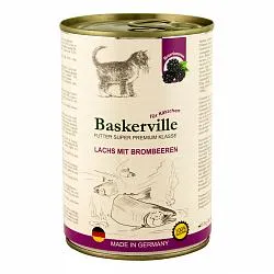 Baskerville Premium Kitten Консерви для кошенят лосось з ожиною