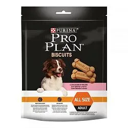 Pro Plan Biscuits Salmon&Rice Ласощі для собак з лососем та рисом 400г