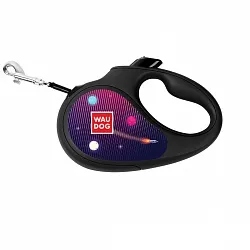Повідець-рулетка для собак WAUDOG R-leash "Ракетобудування"