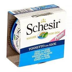 Schesir Puppy Консерви для цуценят з тунцем і алоє